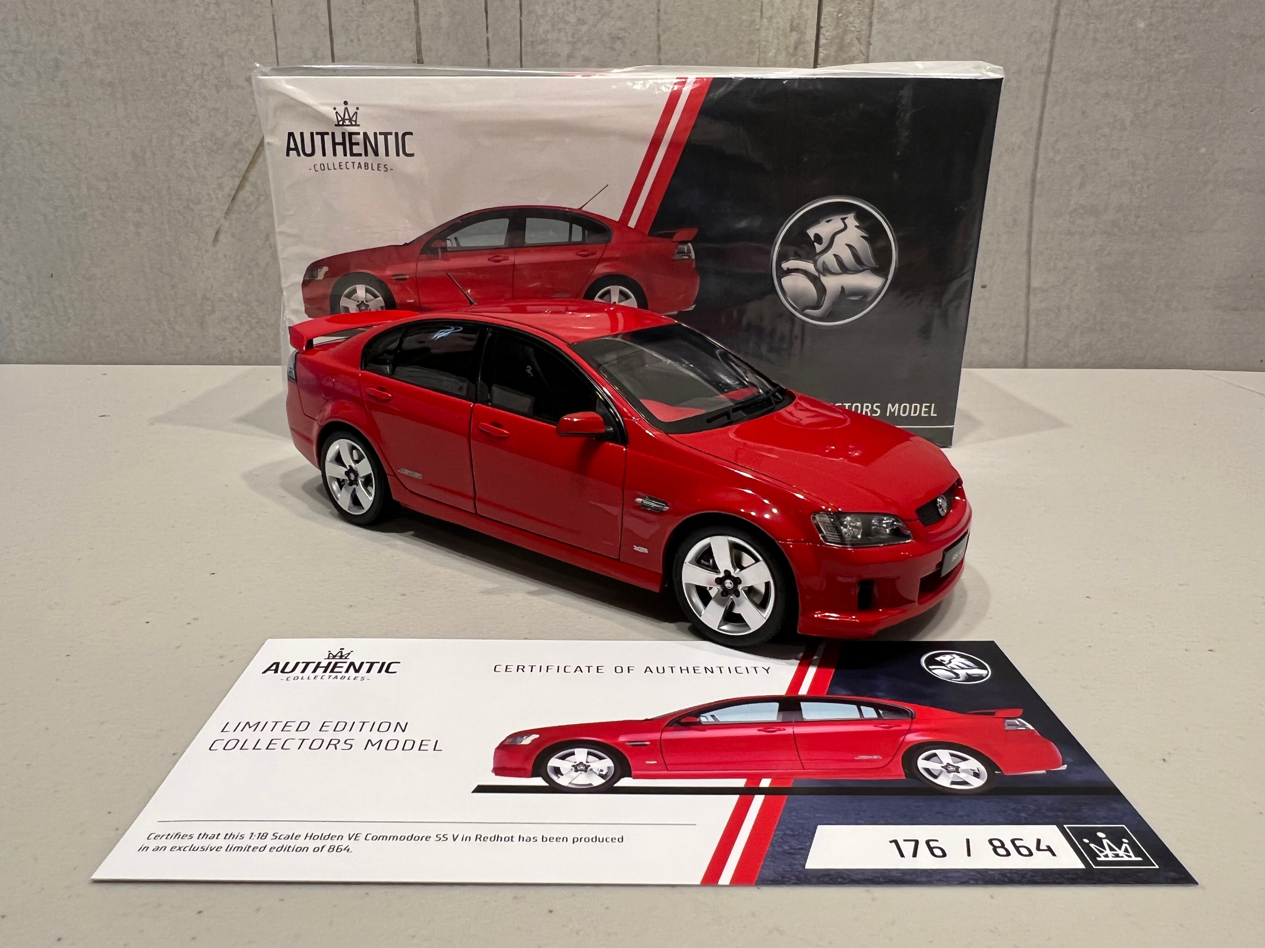 Holden VE Commodore SS V Red Hot 1 18 Scale Diecast Model AUTHEN Elite Diecast Sales Australia