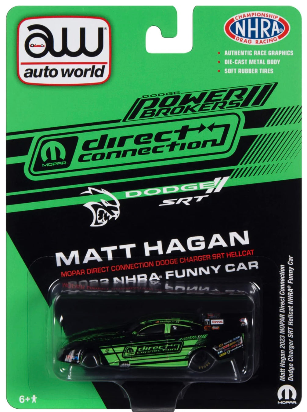 2023 MATT HAGAN DIRECT CONNECTION FUNNY CAR 164 SCALE DIECAST AUTOW