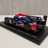 Oreca 07 - Gibson No.23 United Autosports USA - 10th 24H Le Mans 2022 - A. Lynn - O. Jarvis - J. Pierson - 1:43 Scale Resin Model Car - Spark