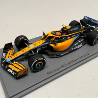McLaren MCL36 No.4 McLaren F1 Team - Miami GP 2022 - Lando Norris - 1:43 Scale Resin Model Car - Spark