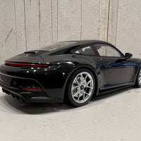 PORSCHE 911 (992) GT3 TOURING - 2022 - BLACK W/SILVER WHEELS - 1:18 Scale Resin Model Car - Minichamps