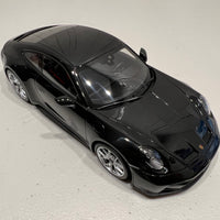 PORSCHE 911 (992) GT3 TOURING - 2022 - BLACK W/SILVER WHEELS - 1:18 Scale Resin Model Car - Minichamps
