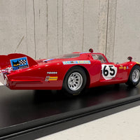 Alfa Romeo 33/2 No.65 24H Le Mans 1968 - S. Trosch - K. von Wendt - With Acrylic Cover - 1:18 Scale Resin Model Car
