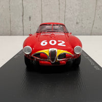 Alfa Romeo 6C 3000CM No.602 2nd Mille Miglia 1953 - J. M. Fangio - G. Sala - 1:43 Scale Resin Model Car - Spark