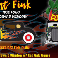 1932 FORD BLOWN 5 WINDOW W/ RAT FINK FIGURE - 1:18 SCALE DIECAST MODEL - ACME