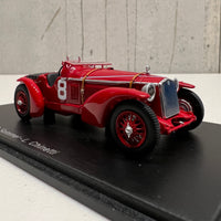 Alfa Romeo 8C No.8 Winner 24H Le Mans 1932 - R. Sommer - L. Chinetti - 1:43 Scale Resin Model Car - Spark