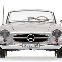 MERCEDES-BENZ 190 SL (W121) - 1955 – SILVER - 1:18 Scale Diecast Model Car - Minichamps
