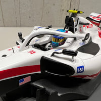 HAAS F1 TEAM VF-22 - MICK SCHUMACHER - FIRST POINTS - BRITISH GP 2022 - 1:18 Scale Resin Model Car - Minichamps