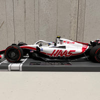 HAAS F1 TEAM VF-22 - MICK SCHUMACHER - FIRST POINTS - BRITISH GP 2022 - 1:18 Scale Resin Model Car - Minichamps