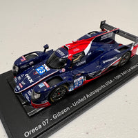 Oreca 07 - Gibson No.23 United Autosports USA - 10th 24H Le Mans 2022 - A. Lynn - O. Jarvis - J. Pierson - 1:43 Scale Resin Model Car - Spark