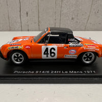 Porsche 914/6 No.46 24H Le Mans 1971 - P. Keller - J. Sage - 1:43 Scale Resin Model Car