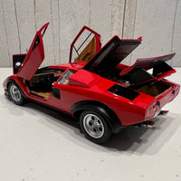 Lamborghini Countach Walter Wolf - Red - 1:18 Scale Diecast Model Car - KYOSHO