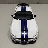 FORD SHELBY GT-350R (OXFORD WHITE W/ LIGHTNING BLUE STRIPES) 1:18 DIECAST