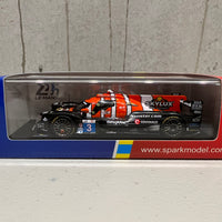 Oreca 07 - Gibson No.3 DKR Engineering - 24H Le Mans 2022 - L. Hörr - J. Glorieux - A. Cougnaud - 1:43 Scale Resin Model Car - Spark