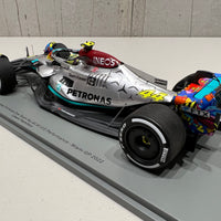 Mercedes-AMG Petronas F1 W13 E Performance No.44 Mercedes-AMG Petronas F1 Team - Miami GP 2022 - Lewis Hamilton. With Acrylic Cover - 1:18 Scale Resin Model Car - SPARK - RRP $380 NOW $340