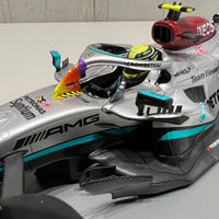 Mercedes-AMG Petronas F1 W13 E Performance No.44 Mercedes-AMG Petronas F1 Team - Miami GP 2022 - Lewis Hamilton. With Acrylic Cover - 1:18 Scale Resin Model Car - SPARK - RRP $380 NOW $340