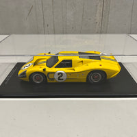 Ford GT40 Mk IV No.2 4th 24H Le Mans 1967 B. McLaren - M. Donohue - With Acrylic Cover - 1:18 Scale Resin Model Car - SPARK