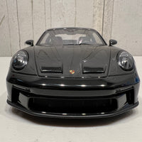 PORSCHE 911 (992) GT3 TOURING - 2022 - BLACK W/SILVER WHEELS - 1:18 Scale Resin Model Car - Minichamps