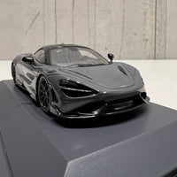 McLaren 765 LT Dark Silver - 1:43 Scale Resin Model Car - Spark