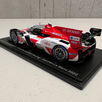 TOYOTA GR010 HYBRID No.7 TOYOTA GAZOO Racing - 2nd 24H Le Mans 2022 - M. Conway - K. Kobayashi - J. M. López - 1:43 Scale Resin Model Car - Spark