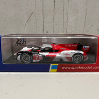 TOYOTA GR010 HYBRID No.7 TOYOTA GAZOO Racing - 2nd 24H Le Mans 2022 - M. Conway - K. Kobayashi - J. M. López - 1:43 Scale Resin Model Car - Spark