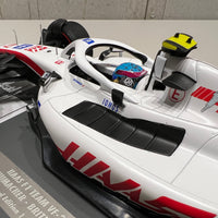 HAAS F1 TEAM VF-22 - MICK SCHUMACHER - FIRST POINTS - BRITISH GP 2022 - 1:18 Scale Resin Model Car - Minichamps