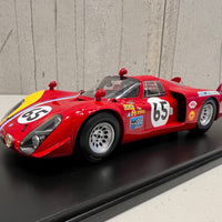 Alfa Romeo 33/2 No.65 24H Le Mans 1968 - S. Trosch - K. von Wendt - With Acrylic Cover - 1:18 Scale Resin Model Car