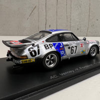 Porsche 911 RS 3.0 No.67 11th 24H Le Mans 1975 - A-C. Verney -Y. Fontaine - C. Tarnaud - 1:43 Scale Resin Model Car - Spark
