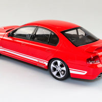 *PRE-ORDER* FPV BF MKII GT-P - VIXEN RED with WINTER WHITE STRIPES - 1:18 Scale Resin Model Car - BIANTE