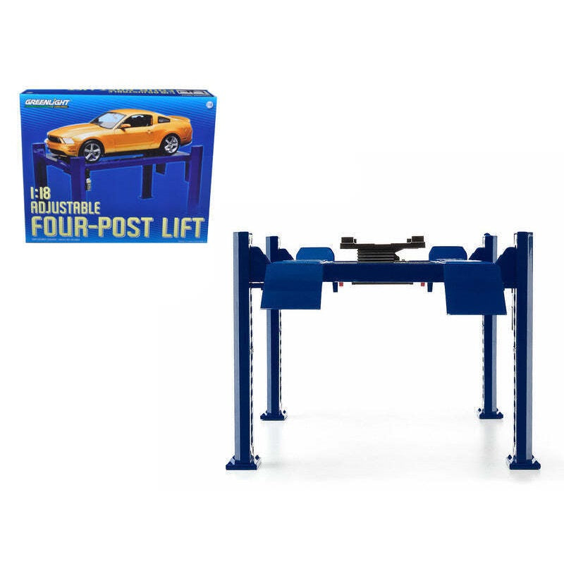 ミニカー GREENLIGHT 1:18 Four-Post Lift GREENLIGHT 1:18 4 POST HOIST BLUE – Elite Diecast Sales