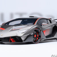 *PRE-ORDER* LAMBORGHINI SC18 ALSTON (GRIGIO DAYTONA / RED ACCENTS) - 1:18 SCALE MODEL