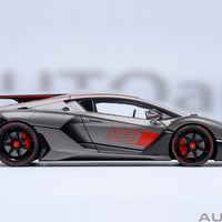 *PRE-ORDER* LAMBORGHINI SC18 ALSTON (GRIGIO DAYTONA / RED ACCENTS) - 1:18 SCALE MODEL