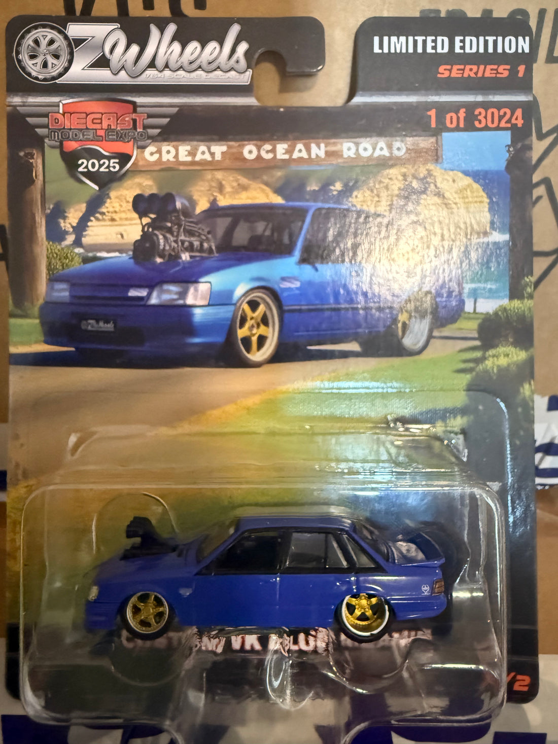OZ WHEELS - Holden Commodore VK SS Group A, “Custom Blue meanie” - 2025 Diecast Model Expo