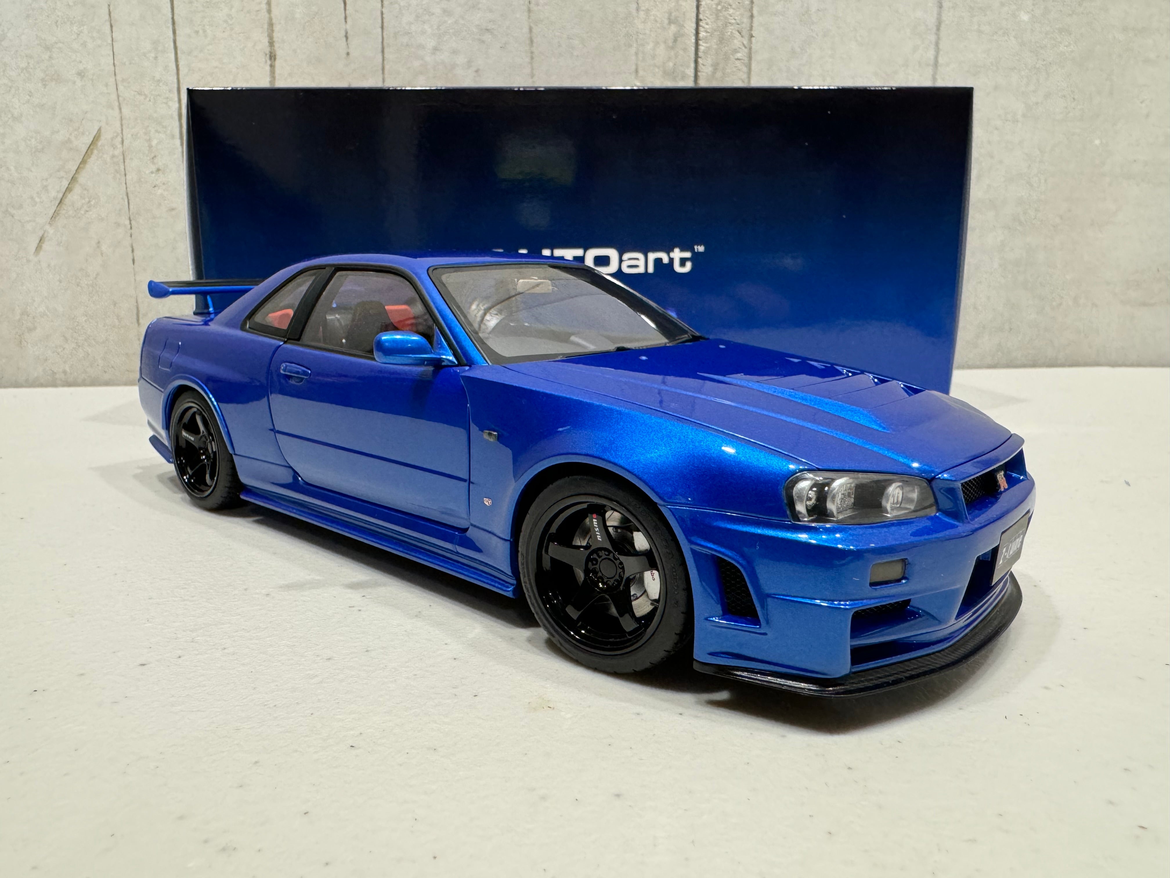 NISSAN SKYLINE R34 GT-R Z-TUNE NISMO (BAYSIDE BLUE) - 1:18 NISSAN SKYLINE R34 GT-R Z-TUNE NISMO (BAYSIDE BLUE) - 1:18