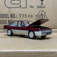HOLDEN VL CALAIS - RED/SILVER - 1:24 SCALE DIECAST MODEL - DDA