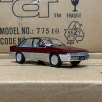 HOLDEN VL CALAIS - RED/SILVER - 1:24 SCALE DIECAST MODEL - DDA