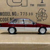 HOLDEN VL CALAIS - RED/SILVER - 1:24 SCALE DIECAST MODEL - DDA
