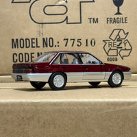 HOLDEN VL CALAIS - RED/SILVER - 1:24 SCALE DIECAST MODEL - DDA