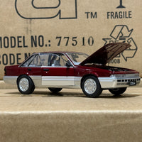 HOLDEN VL CALAIS - RED/SILVER - 1:24 SCALE DIECAST MODEL - DDA
