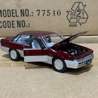 HOLDEN VL CALAIS - RED/SILVER - 1:24 SCALE DIECAST MODEL - DDA