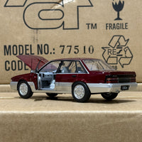 HOLDEN VL CALAIS - RED/SILVER - 1:24 SCALE DIECAST MODEL - DDA