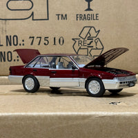 HOLDEN VL CALAIS - RED/SILVER - 1:24 SCALE DIECAST MODEL - DDA