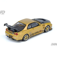Top Secret Nissan Skyline GT-R (R34) Gold - 1:64 Scale Diecast Model