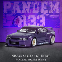 Nissan Skyline GT-R (R33) “Pandem Rocket Bunny” Purple – 1:64 Scale Diecast Model