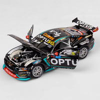 Chaz Mostert - Mobil 1 Optus Racing #25 Ford Mustang GT - 2024 Sydney SuperNight Clean Sweep (Mobil 1 50th Anniversary Gold Livery) - 1:18 Scale Diecast Model - Authentic Collectables