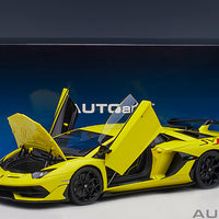 LAMBORGHINI AVENTADOR SVJ (GIALLO TENERIFE/PEARL YELLOW) 1:18 SCALE MODEL - AUTOART