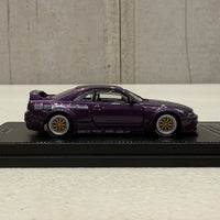 Nissan Skyline GT-R (R33) “Pandem Rocket Bunny” Purple – 1:64 Scale Diecast Model