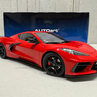 CHEVROLET CORVETTE C8 STINGRAY Z51 (TORCH RED) - 1:18 SCALE MODEL - AUTOart