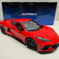 CHEVROLET CORVETTE C8 STINGRAY Z51 (TORCH RED) - 1:18 SCALE MODEL - AUTOart