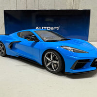 CHEVROLET CORVETTE C8 STINGRAY Z51 (RAPID BLUE) - 1:18 SCALE MODEL - AUTOart